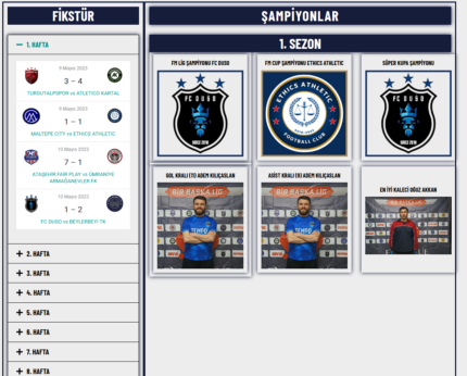 fm lig futbol organizasyon web tasarım sitesi 2